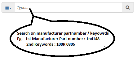 search by manufacturer part number and keywords